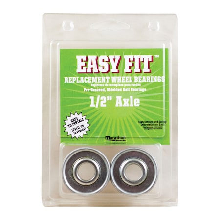 Marathon Industries Marathon Easy Fit 500 lb. cap. Wheel Bearings Steel 2 pk 60020